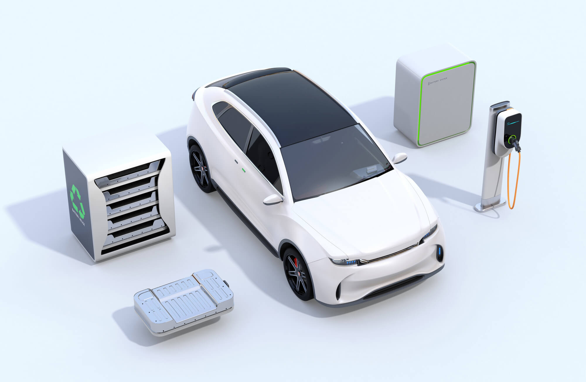 電気自動車のイラスト